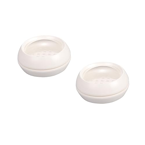 MAGICLULU Lose Kompakte Behälter Puff Box Doppelschicht Make-up Behälter Frauen Mädchen Größe M von MAGICLULU
