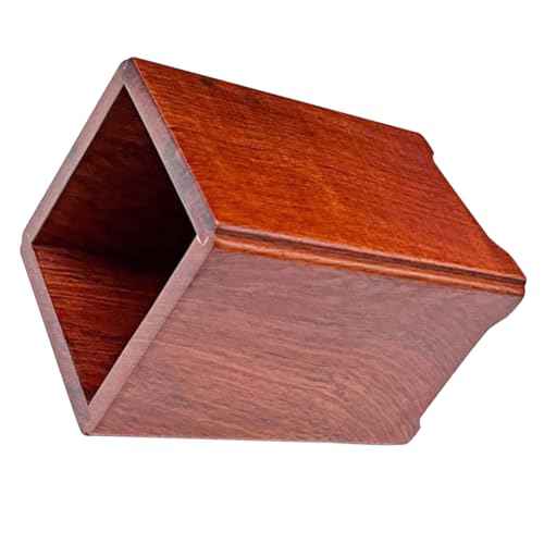 MAGICLULU Rustikaler Stifthalter Aus Holz Große Kapazität Bleistiftaufbewahrung Besteckhalter Für Den Schreibtisch Make-up-pinselbecher von MAGICLULU
