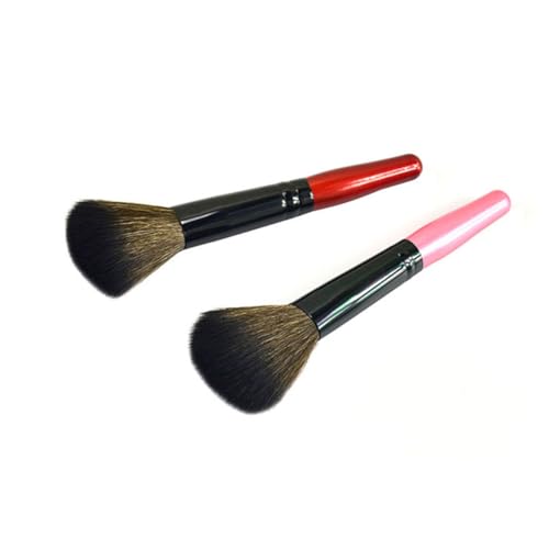 MAGICLULU 2stücke Schminkpinsel Satz Aus Nylon Mit Langem Holzgriff Professionelles Kosmetikpinsel Set Für Make-up Puder Und Geeignet Für Damen Und Herren von MAGICLULU