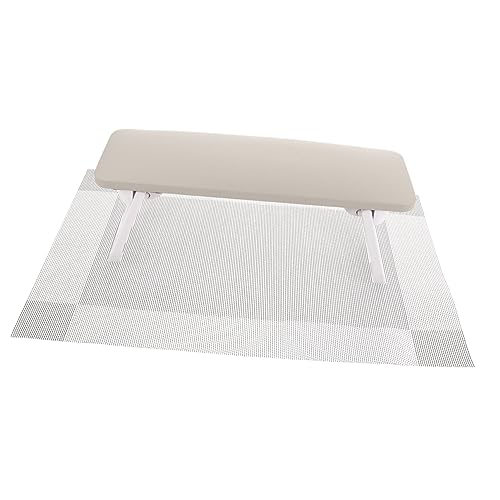 MAGICLULU Maniküre Handauflage Verstellbare Handstütze für Nagelstudio Rutschfestes Kissen Milchgrau Tischunterlage Komfortabel für Nagelkunst und Heimgebrauch von MAGICLULU