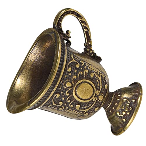 MAGICLULU Miniaturer Kupfer Teetasse Schlüsselanhänger Charm für Diy Schmuck Bastelbedarf Hochwertiges Anhänger Ornament für Schlüsselring Tasche und Armband von MAGICLULU