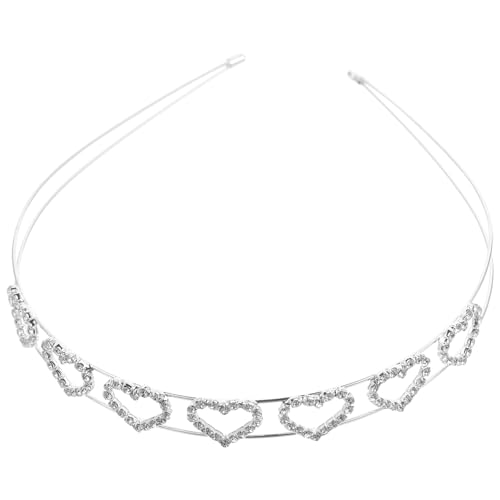 MAGICLULU Verzierte Stirnbänder Für Damen Funkelnde Stirnbänder Für Damen Stirnbänder Für Jugendliche Mädchen Dünnes Stirnband Haarschmuck Für Damen Schmücken Braut Metall Kleine Prinzessin von MAGICLULU