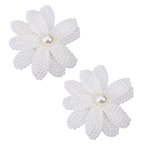 MAGICLULU Perlen-haarspangen Haarspangen Für Kinder Haarklemme Kinder Haarspange Haarnadel Für Kinder Haarspange Haarnadeln Haar Klammern Haarklammer Haarschmuck Weiß Blumen Braut von MAGICLULU