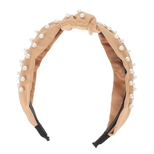 MAGICLULU Perlenstirnband haarschmuck haar zubehör mädchen stirnbänder Make-up-Stirnband Haargummi Bühnen-Stirnband knoten kopfschmuck Sport Kopfbedeckung Kleidung schmücken Fitness Stoff von MAGICLULU