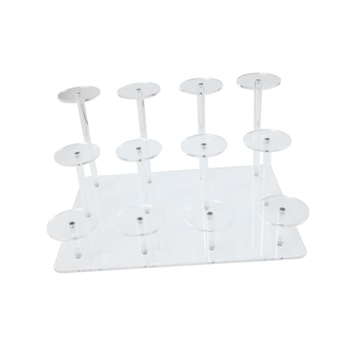 MAGICLULU Regal acrylständer storage shelves Kosmetikständer Dessertständer Kosmetik-Organizer Make-up-Präsentationsständer Parfüm Aufbewahrungskiste Veranstalter Ausstellungsstand Weiß von MAGICLULU