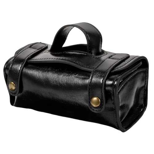 MAGICLULU Reiseaufbewahrungstasche Für Herren Rasierkopfschutz Manuelle Rasiererhülle Rasiermesserteile Reiseetui Rasiermesser Ärmel Ledertasche Rasierzubehör Schutztasche Metall Sanft Mann von MAGICLULU