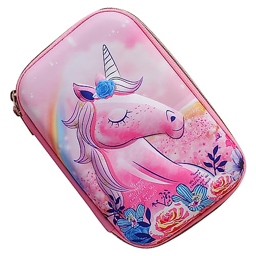 MAGICLULU Stifthalter Einhorn-partygeschenk Briefpapier-Box Farbiges Gelstiftetui Etui Für Make-up-Pinsel Make-up-Kosmetiktasche Stifttasche Für Kinder Multifunktion Mäppchen Student Eva von MAGICLULU