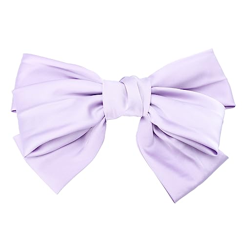 MAGICLULU Schleife Haarnadel Haarspangen Braut Haarspange Schleife Im Haar Haarspange Mit Bowknot Braut Haarschleife Haarspangen Für Babys Stoff (baumwolle) D568 Violett Hochzeit Clip von MAGICLULU