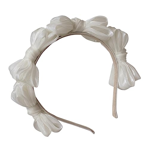 MAGICLULU Schleife Stirnband Kopfbedeckungen für Damen Stirnband mit Schleife für Mädchen party haarreif haarband mit schleife haarschmuck Haargummi frauen stirnband Bowknot-Stirnband Mode von MAGICLULU