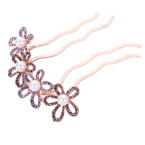 MAGICLULU Seitenkamm für Hochzeitshaare hochzeitshaar schmuck wedding hair accessories Haarkamm mit 4 Zähnen Strass-Haarkamm Haarschmuck für die Hochzeit Haarklammer braut haar seitenkamm von MAGICLULU