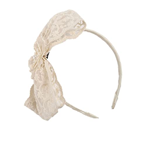 MAGICLULU Spitzenstirnband Haarschmuck Für Babys Party-haarschmuck Stirnband -spitzen-stirnband Bowknot-kopfverwerfung Haarschmuck Aus Spitze -dekor Süss Kind Stoff von MAGICLULU