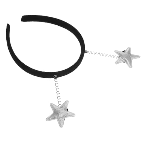 MAGICLULU Stern Haarband für Damen Fünfzackiger Haarschmuck mit Federmechanismus für Partys Geburtstagsfeiern und Besondere Anlässe Hochwertiges Langlebiges Design von MAGICLULU