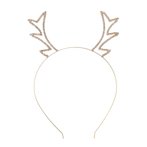 MAGICLULU Stirnbänder Geweih Stirnband Weihnachtskostüme Kopfbedeckungen für Damen Weihnachten halloween kopfschmuck halloween kopfbedeckung Tiara Stirnband Hirschhorn Tier Haarschmuck von MAGICLULU