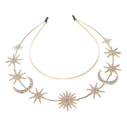 MAGICLULU Haarreif Aus Strass Für Hochzeit Schlichtes Stirnband Für Braut Und Frauen Dekoratives Kopfschmuck Accessoire von MAGICLULU