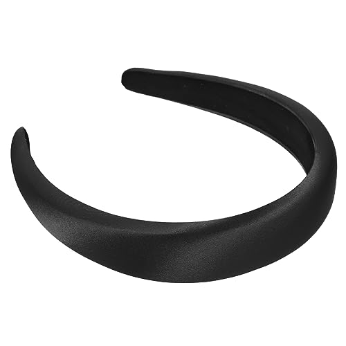 MAGICLULU Zubehör Stirnband Schlichter Haarreifen Dicker Haarreif Haargummi Aus Satin Stirnbänder Für Damen Rutschfest Schlichte Stirnbänder Fräulein Stoff Damen Gürtel Aufblasbar von MAGICLULU