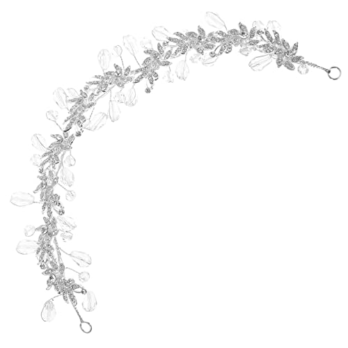 MAGICLULU Stirnband Sprühflasche Parfüm Kopfbedeckung für Damen Hochzeit Haarband Blumengirlande Haarschmuck für Mädchen Haarpflegezubehör Strand Kristall Mosaik Kranz Fräulein Zinklegierung von MAGICLULU