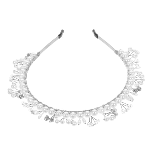 MAGICLULU hair accessories for girls brauthaatschmuck Perlenstirnband Haargummis Haarschmuck für die Hochzeit Haarband dekorative Haarbänder Kopfbedeckung für Frauen Mädchen von MAGICLULU