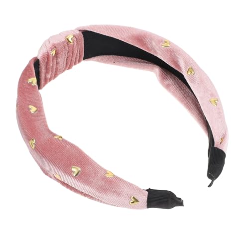 MAGICLULU Stirnband mit Herzknoten breite harte Stirnbänder geknotete stirnbänder für frauen mädchen Kopftuch Perücken Knotenhaar-Accessoire Stirnband knoten Liebe Schal Kleidung Haarschmuck von MAGICLULU