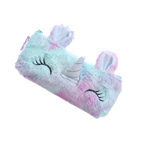 MAGICLULU Kuscheltier Bleistifthalter Einhorn-stifthalter Pelziger Stifthalter Zubehör Für Stifttaschen Schreibwaren-Organizer Federmäppchen Einhorn Aufbewahrungskiste Multifunktion Mädchen von MAGICLULU