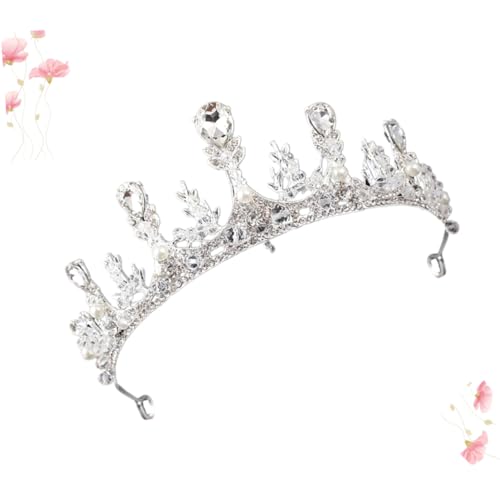 MAGICLULU Strass- -Krone stutzenhalter kopfhoerer geburtstagsgeschenk Geschenkidee the crown Perlenkopfschmuck Brautkrone braut strass tiara die Krone braut kopfschmuck Kristall Tiara von MAGICLULU