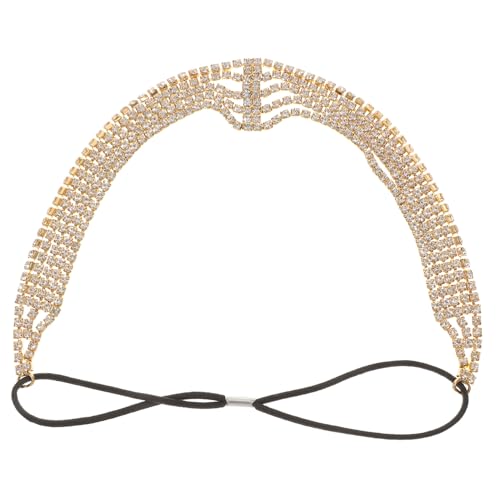 MAGICLULU Strass-stirnband Haarschmuck Für Die Braut Mädchen Schmuck Handgefertigte Schmuckstücke Strass-kopfbedeckung Für Frauen Strass-kopfschmuck Hochzeit Elastische Kordel Kleid von MAGICLULU