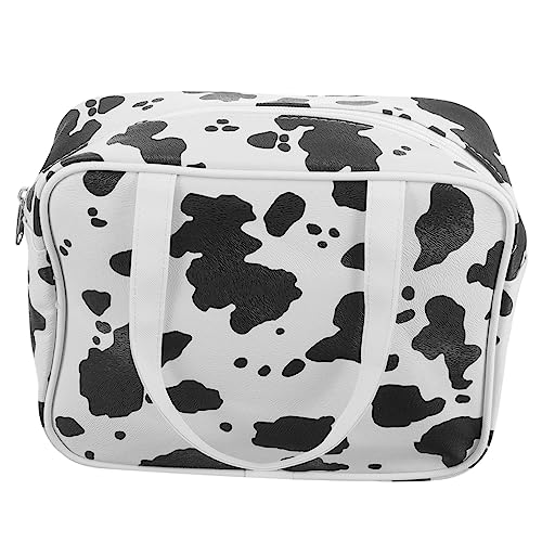 MAGICLULU Wasserdichte Handliche Reisekosmetiktasche aus PU mit Großem Stauraum für Make Up Toilettenartikel und Reiseutensilien Leicht und Robust für Damen und Herren Unterwegs von MAGICLULU