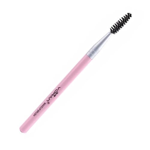 MAGICLULU Wimpern Augenbrauenbürste eyebrow brush eyebrow pinsel augenbrauenbürsten nähgarn pink eye makeup remover wimpernbürste Wimpernbrauenbürste Kosmetik Bürstenkopf rotieren Rosa von MAGICLULU