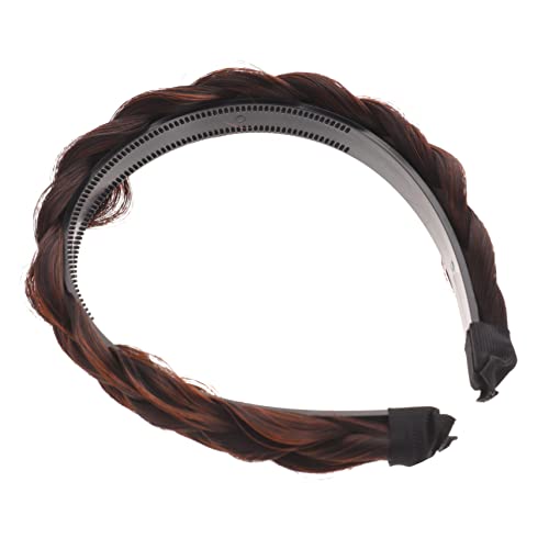 MAGICLULU Zopf Stirnband Tägliche Kopfbedeckung Mädchen Kopfschmuck Damen Haarband Stirnbänder Für Frauen Einfaches Stirnband Pferdeschwanz Haarreifen Stirnband Für Frauen von MAGICLULU