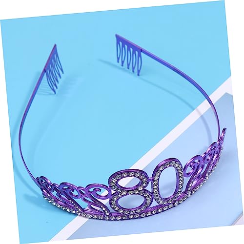 MAGICLULU frauen kopfschmuck Haarschmuck haarband Brautgeschenk Mädchen Tiara Stirnband zarte Kopfbedeckung Zahl Krone Kuchen schmücken alles zum Geburtstag Geburtstagsgeschenk Mutter von MAGICLULU