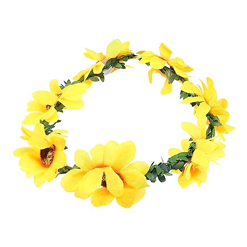 MAGICLULU Frauen Stirnband Stirnbänder Für Perücken Floraler Kopfschmuck Blumengirlanden Zur Dekoration Haargummis Für Mädchen Haargummis Für Kinder Haarschmuck Damen Hochzeit Kopfbedeckung von MAGICLULU