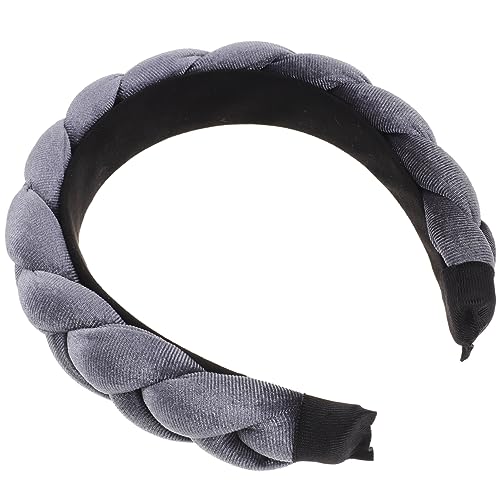 MAGICLULU geflochtenes Stirnband geflochtener Haarreifen gesicht waschen haarband breites haarband Kopfband mit Zopfmuster Haargummis deko breite Stirnbänder Haarband für Frauen Weben Schal von MAGICLULU