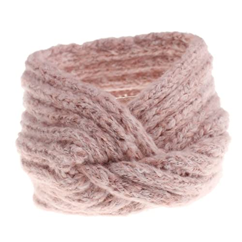 MAGICLULU Stirnband aus Wollgarn haarschmuck warmhalte hut Kopftuch häkeln Kopfbedeckungen für Damen Haargummi Häkelnadel modische Kopfbedeckung Kreuzkopfschmuck warm halten von MAGICLULU