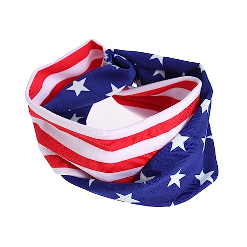 MAGICLULU patriotisches Stirnband Haarbänder für Damenhaar Stirnbänder für Herren muslimische kopftuch Turban headband Haargummi haarschmuck patriotisches Haarband patriotische Kopfbedeckung von MAGICLULU