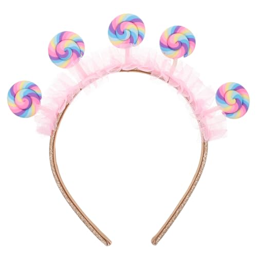 MAGICLULU Einzigartiges Lollipop-stirnband – Candy-stirnband Für Mädchen Kinder-haarband Party-accessoire Stirnband Für Den Alltag von MAGICLULU
