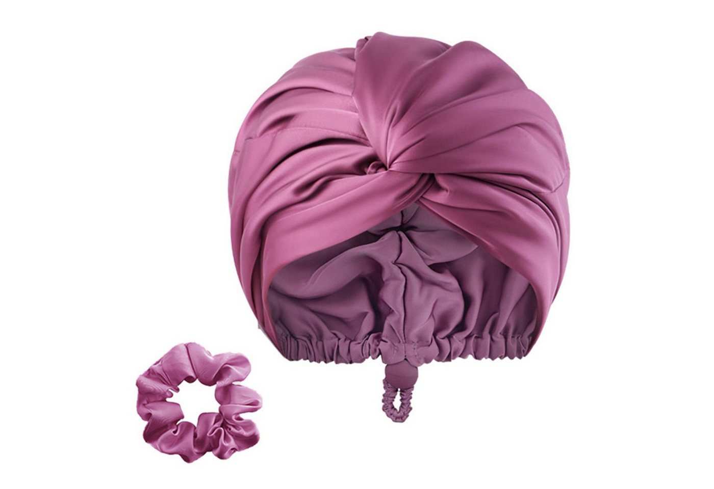 MAGICSHE Duschhaube Silk-Schlummertrunk Doppelschichtige, Verstellbare Haarkappe,Folieninnenhaube von MAGICSHE