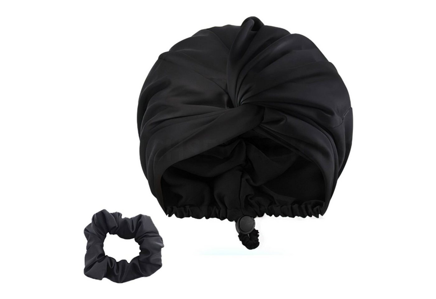 MAGICSHE Duschhaube Silk-Schlummertrunk Doppelschichtige, Verstellbare Haarkappe,Folieninnenhaube von MAGICSHE