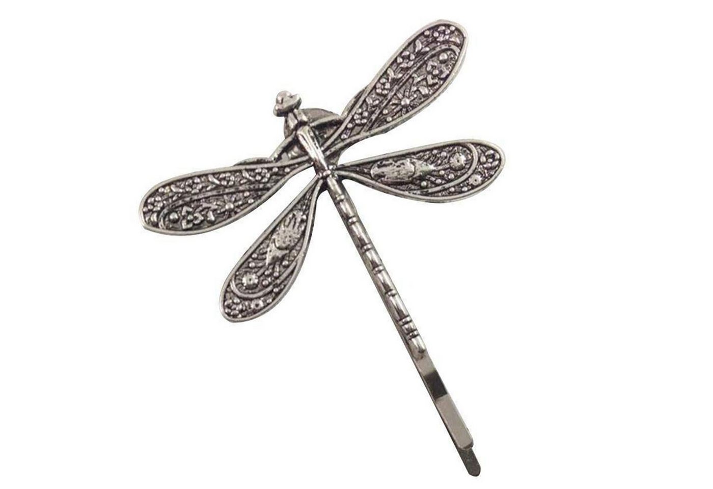 MAGICSHE Haarnadel Silber Dragonfly Haarspange, 2-tlg., Retro Braut Kopfschmuck von MAGICSHE