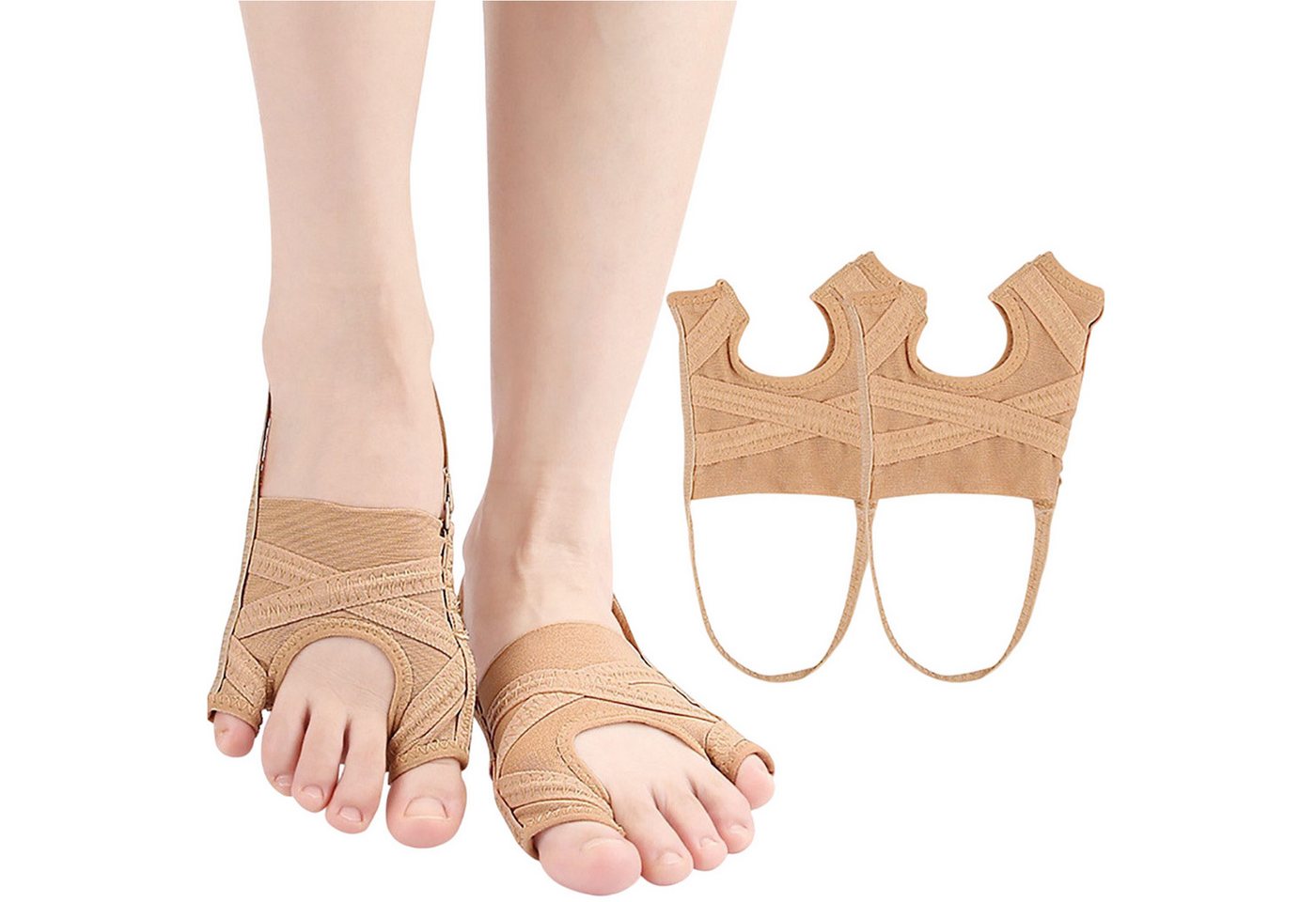 MAGICSHE Hallux-Bandage Hallux Valgus Korrektur Bunion Zehenspreizer Socken, 1-tlg. von MAGICSHE