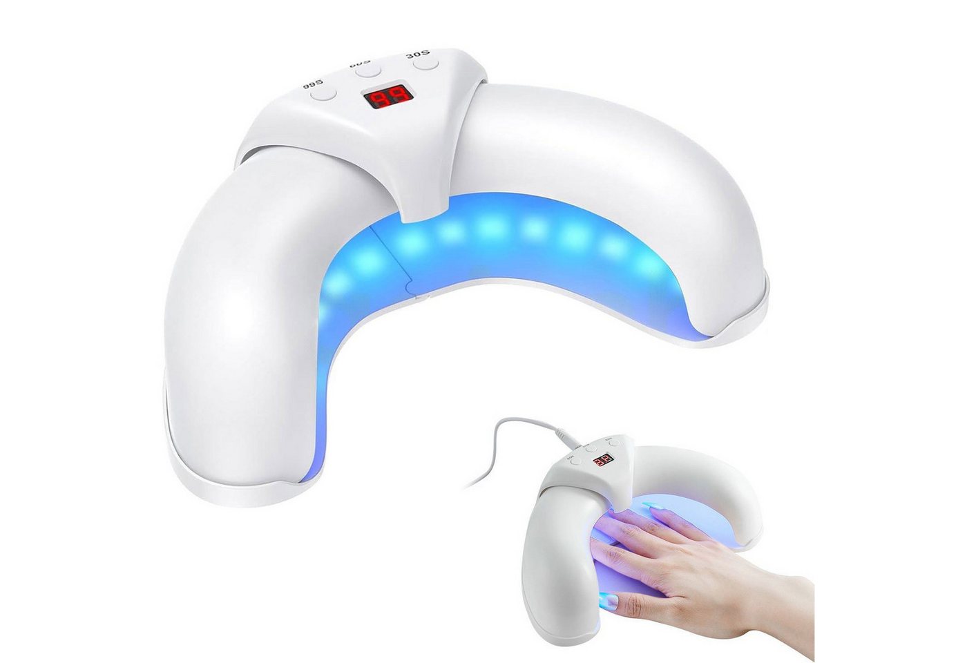 MAGICSHE Lichthärtungsgerät LED-Nageltrockner 36W U-förmige Nagellampe, 1-tlg. von MAGICSHE