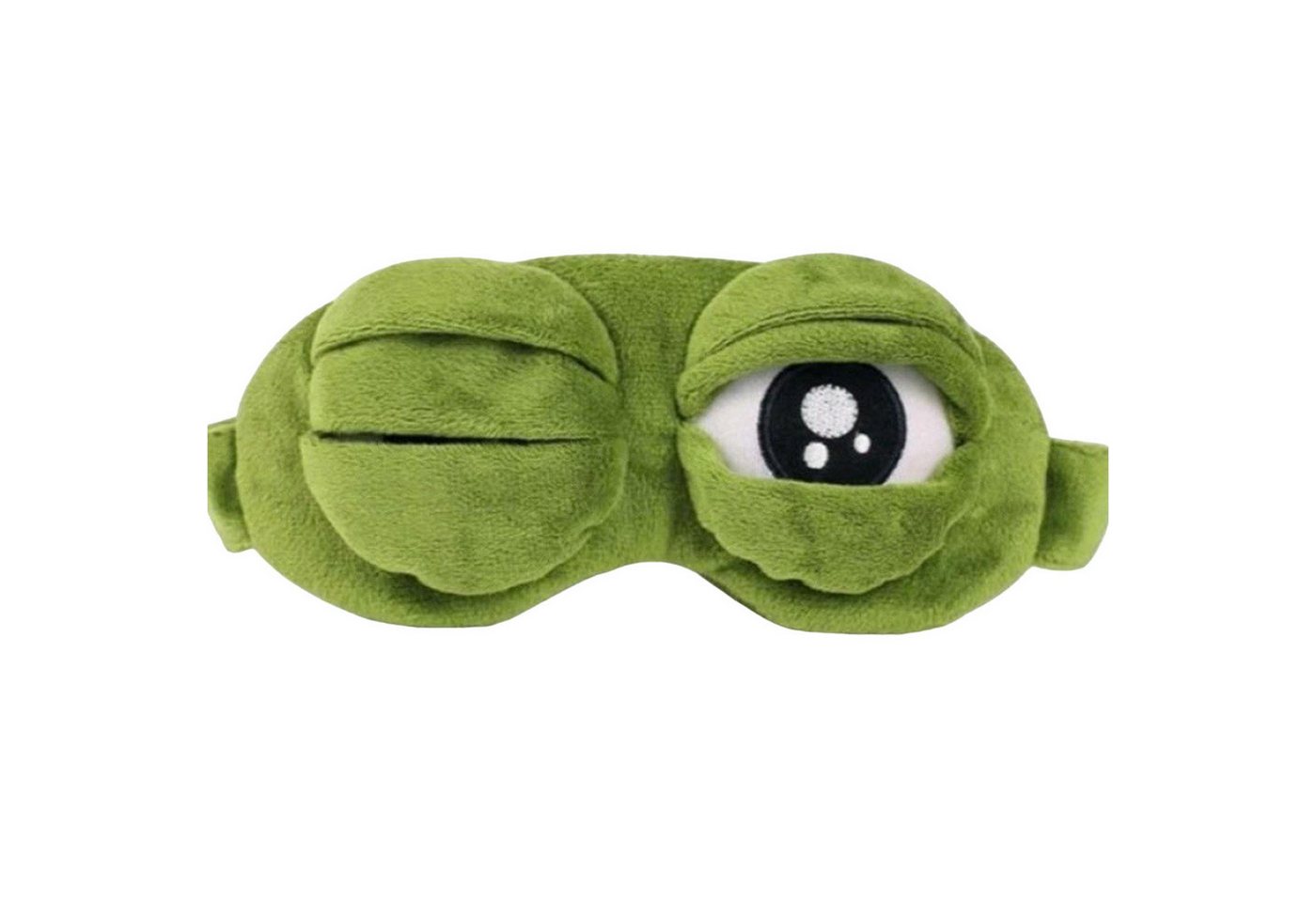 MAGICSHE Schlafmaske 3D Frosch-Augenmaske Plüsch Augenschutz, 1-tlg. von MAGICSHE