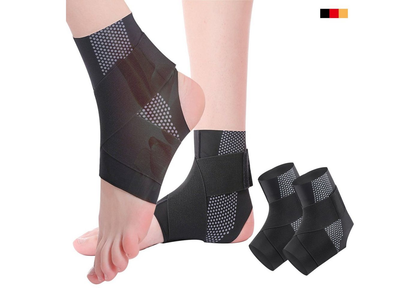 MAGICSHE Sprunggelenkbandage Knöchelbandage,2 Stück (2-tlg), einstellbar von MAGICSHE