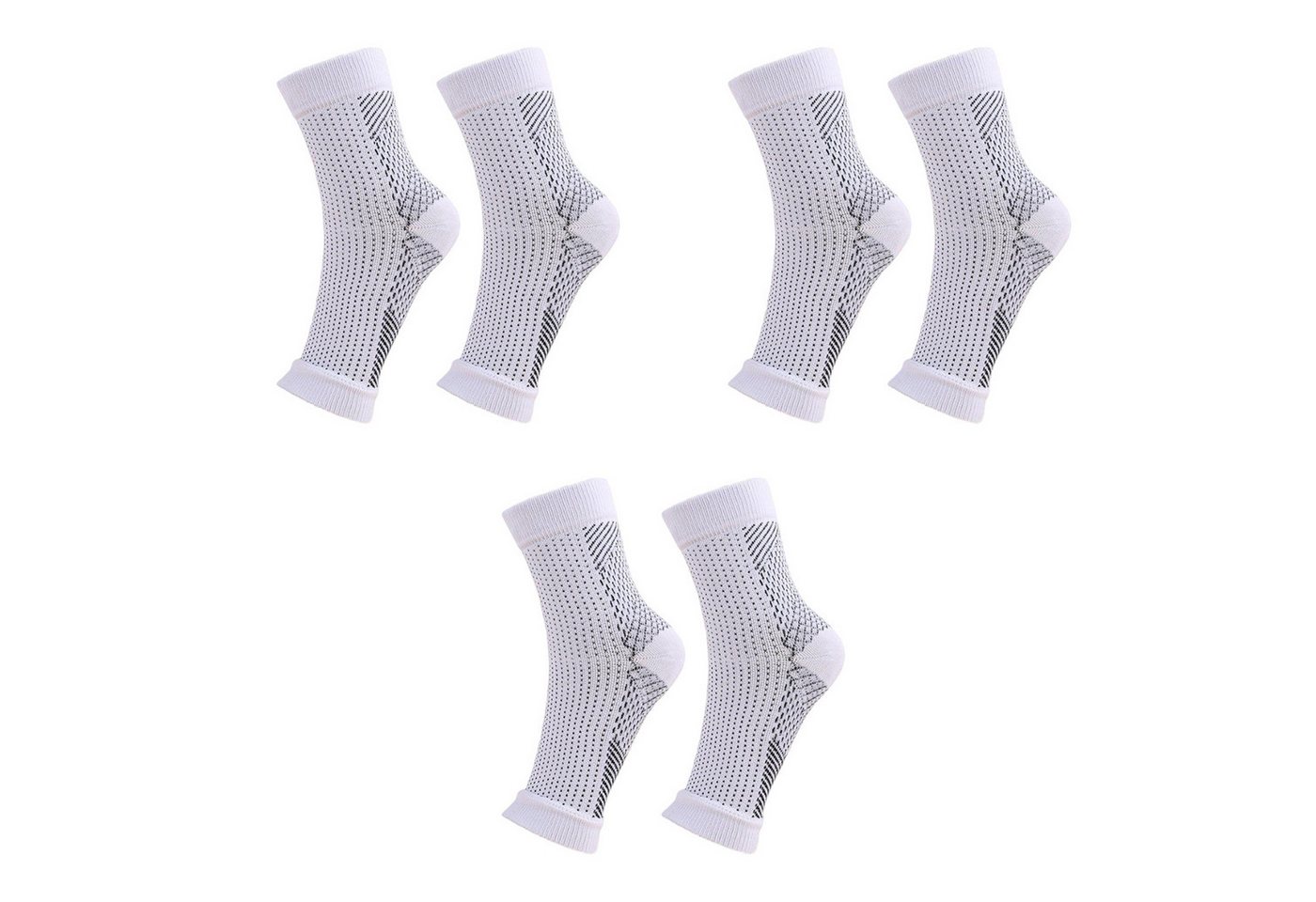 MAGICSHE Sprunggelenkbandage Sportsocken Kompressionssocken 3 Paar von MAGICSHE