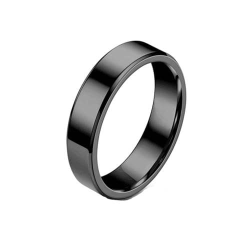 MAGIIE 8mm TITANIUM Ringe für Herren Keltische Drachen Ringe Eheringe Herren Schwarz Cubic Zirkonia Ring Partnerringe Freundschaftsringe,Größe 60 bis 70… (Schwarz 6mm, 62) von MAGIIE