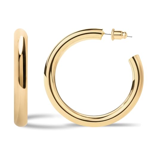 MAGIIE Gold Ohrringe Ohrringe Creolen Gold Damen 925 Sterling Silber Creolen Ohrringe Set Hypoallergen Ohrstecker Klein Schlafen Mehrere Piercings 18 Karat Vergoldeter Schmuck von MAGIIE