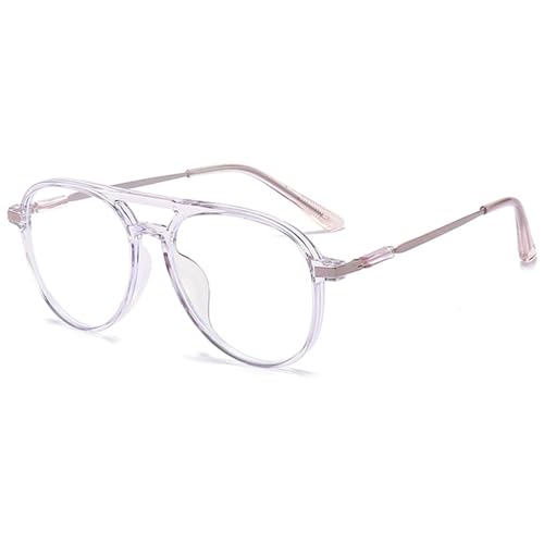 MAGIMODAC Damen Herren Lesebrille Groß Mode Computer Lesebrillen Oversized Blaulichtfilter Brille Sehhilfe Lesehilfe Lila 1.50 von MAGIMODAC