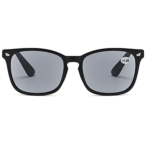 MAGIMODAC Damen Herren Lesebrille mit Sonnenschutz Sonnenbrille getönte Lesebrillen mit sehstärke 1.0+ 1.5+ 2.0+ 2.5+ 3.0+ 3.5+ 4.0+(Matt Schwarz, 1.00) von MAGIMODAC