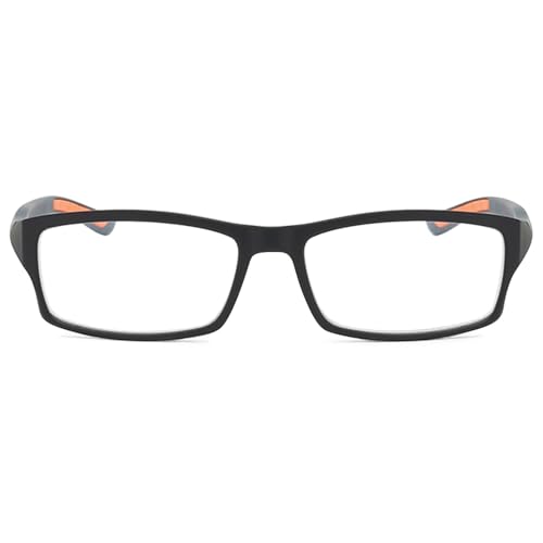 MAGIMODAC Mode Blaulichtfilter Lesebrillen Herren Damen Rechteckige Anti-Blaulicht Flexible Lesebrille Retro Anti Blaues Licht Computer-Lesebrille Anti-Müdigkeit Schwarz mit Grün +2.50 von MAGIMODAC