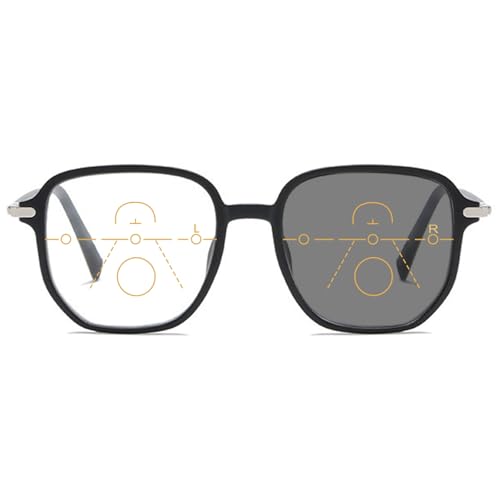 MAGIMODAC Selbsttönende Gleitsicht Lesebrille Damen Herren Multifocus Progressive Photochrome Lesehilfe Sehhilfe Lesebrillen Blaulichtfilter Sonnenlesebrille Mattschwarz 300 MAGIMODAC Selbsttönende Gleitsicht Lesebrille Damen Herren Multifocus Progressive Photochrome Lesehilfe Sehhilfe Lesebrillen Blaulichtfilter Sonnenlesebrille Mattschwarz 300 von MAGIMODAC