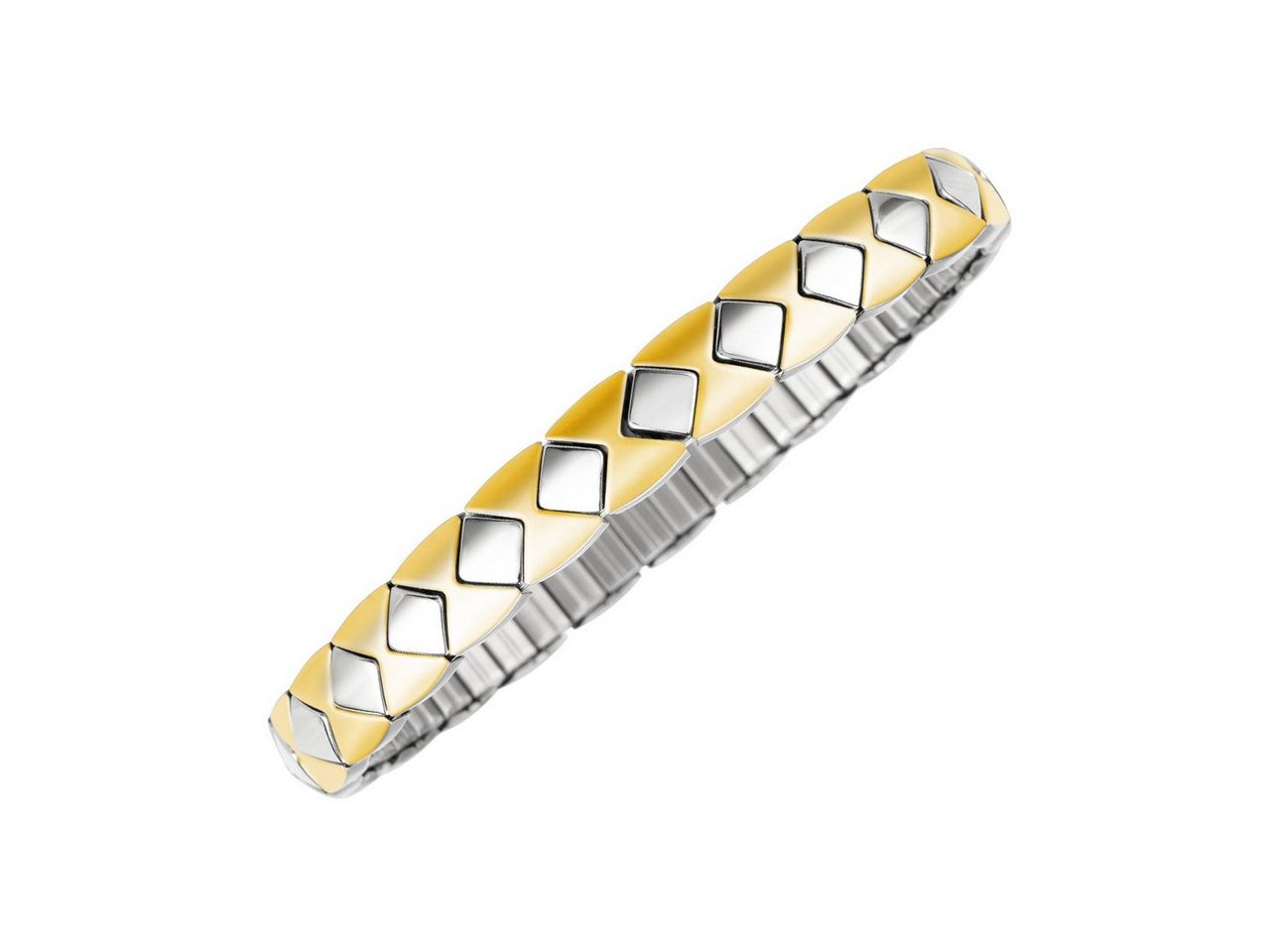 MAGNETIX WELLNESS Edelstahlarmband Flexi Magnet-Armband Carré MAGNETIX WELLNESS Edelstahlarmband Flexi Magnet-Armband Carré von MAGNETIX WELLNESS