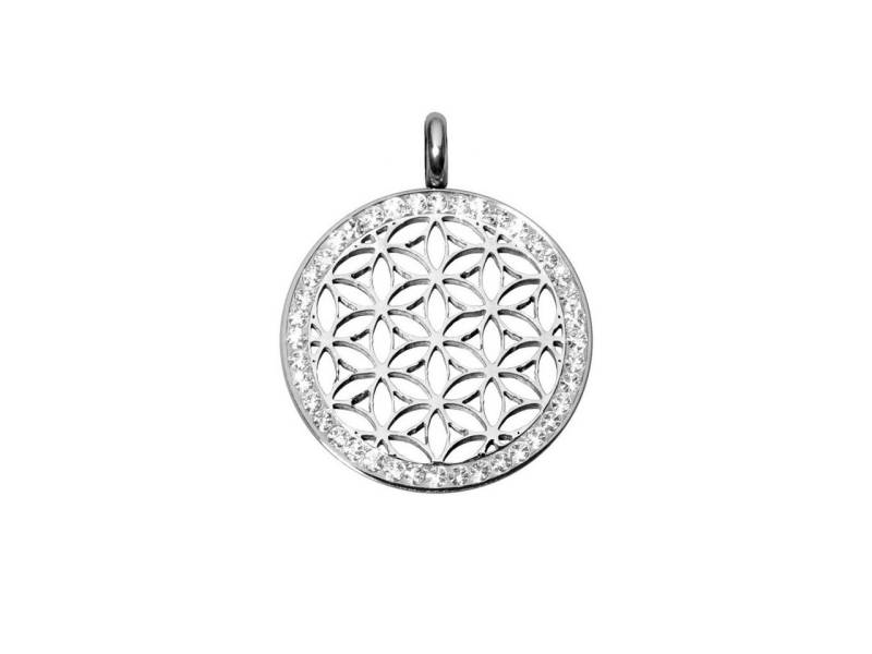 MAGNETIX WELLNESS Kettenanhänger Magnetanhänger Flower of Life weiss von MAGNETIX WELLNESS